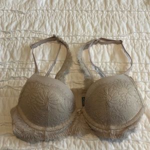 Aerie Real Happy Plunge Push Up Bra